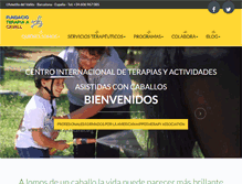 Tablet Screenshot of fundacioterapiaacavall.org